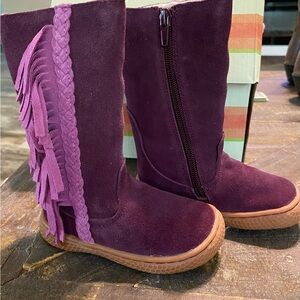 Livie & Luca Purple Sonoma Suede Boots - Toddler Girls Size 5- NEW